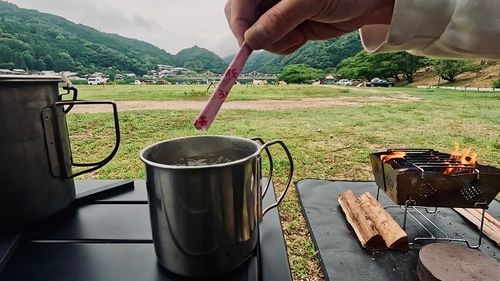 エガちゃんビール制覇 笠置キャンプ場 ソロキャンプ フリーサイト HOTさんのキャンプブログ CAMPiii（キャンピー） -キャンプ専用SNS キャンプのすべてがここに集まる-