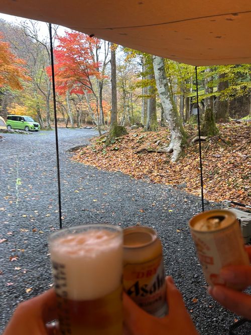 紅葉🍁キャンプ 山伏オートキャンプ場 ソロキャンプ グループキャンプ 区画サイト Genさんのキャンプブログ CAMPiii（キャンピー） -キャンプ専用SNS キャンプのすべてがここに集まる-