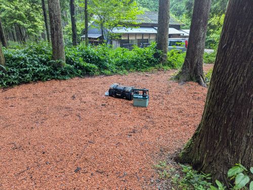 帰省からの戻りキャンツー旅① てゆりキャンプ場 ソロキャンプ 区画サイト 週末スナフキンさんのキャンプブログ CAMPiii（キャンピー） -キャンプ専用SNS キャンプのすべてがここに集まる-
