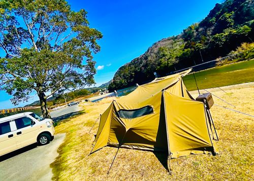 CAMPiii(キャンピー) おじキャン△さんのキャンプブログ 夜勤を挟んでの?久しぶりのマッタリおじうさキャン△ in 吉田河川公園 〜 CAMP NO.176 吉田河川公園