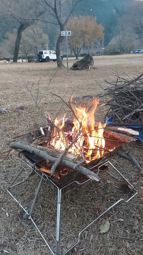 もう冬だね〜 くのわき親水公園キャンプ場 ファミリーキャンプ フリーサイト こば  さんのキャンプブログ CAMPiii（キャンピー） -キャンプ専用SNS キャンプのすべてがここに集まる-