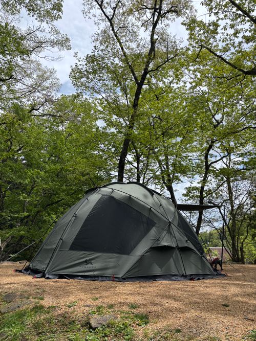 雨晴れ OutdoorFunキャンプフィールド ファミリーキャンプ 区画サイト まるとらさんのキャンプブログ CAMPiii（キャンピー） -キャンプ専用SNS キャンプのすべてがここに集まる-