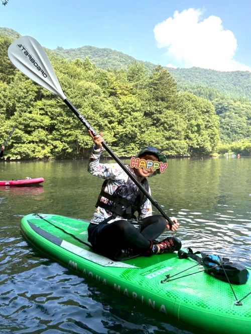 あぁ、これが私のsupかも〜夏のくつろぎ 四万湖(中之条ダム)駐車場 ぷりんさんのキャンプブログ CAMPiii(キャンピー) -キャンプ専用SNS キャンプのすべてがここに集まる-
