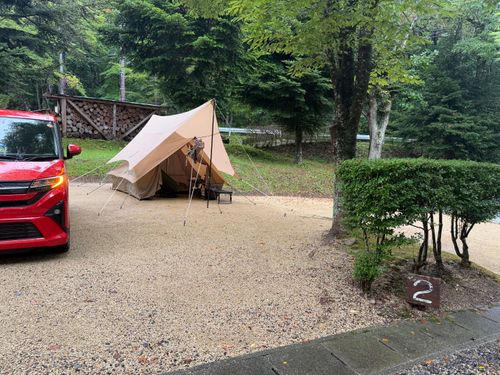 フツーにキャンプと思いきや💦 羽鳥湖畔オートキャンプ場 ソロキャンプ 区画サイト まっつんさんのキャンプブログ CAMPiii（キャンピー） -キャンプ専用SNS キャンプのすべてがここに集まる-