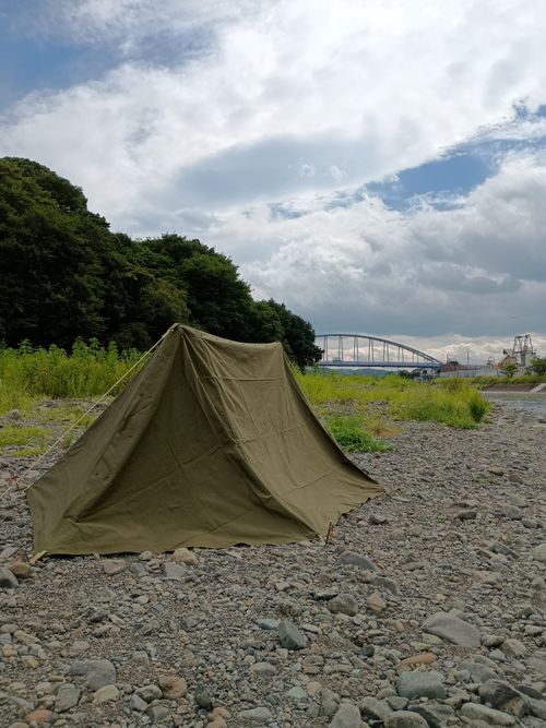 酷暑de 引きこもりからのデーキャンプ 金目川水道橋 ソロキャンプ フリーサイト ウエィダーさんのキャンプブログ CAMPiii（キャンピー） -キャンプ専用SNS キャンプのすべてがここに集まる-