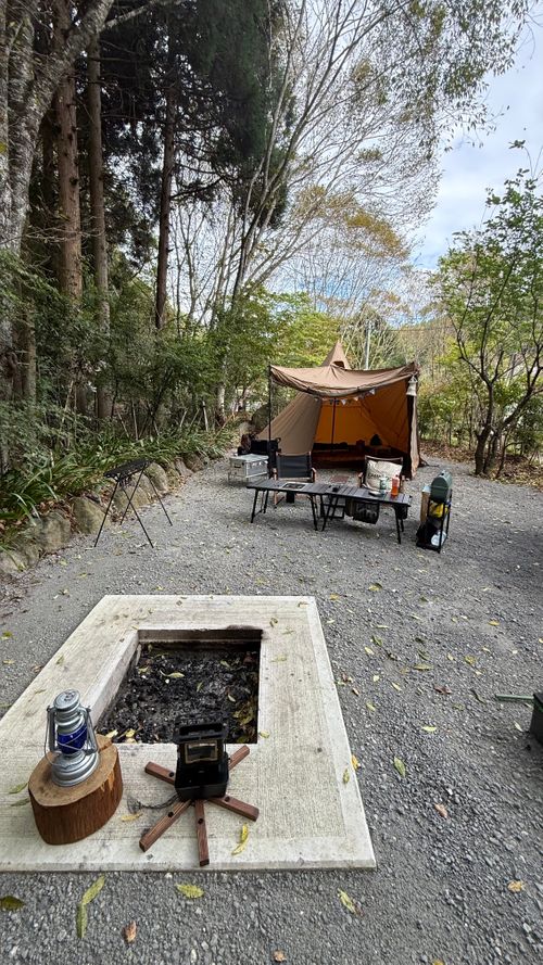 テントの日は静かなキャンプ😊 せせらぎ温泉 キャンプ村 ファミリーキャンプ 区画サイト moreAiさんのキャンプブログ CAMPiii（キャンピー） -キャンプ専用SNS キャンプのすべてがここに集まる-