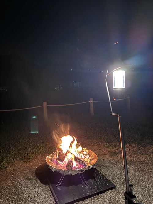 お月見最終日×ソロキャンプ🏕 奥八女焚火の森キャンプフィールド ソロキャンプ 区画サイト オートサイト はるかさんのキャンプブログ CAMPiii（キャンピー） -キャンプ専用SNS キャンプのすべてがここに集まる-