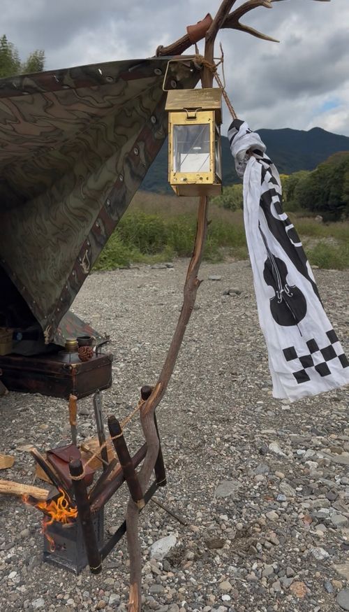 rock 'n' roll♪♪軍幕camp‼︎ 前川キャンプ場 ソロキャンプ フリーサイト Camp 'n'g  Roll♪🏁さんのキャンプブログ CAMPiii（キャンピー） -キャンプ専用SNS キャンプのすべてがここに集まる-
