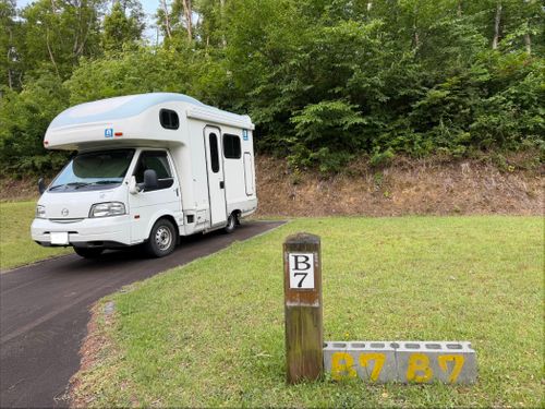 キャンピン交代 2026 〜登城篇〜　第２夜 秋山浜キャンプ場 ソロキャンプ キャンピングカー まっつんさんのキャンプブログ CAMPiii（キャンピー） -キャンプ専用SNS キャンプのすべてがここに集まる-