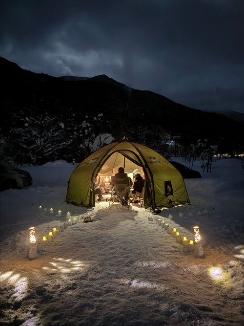 ひらせ雪中 白川郷ひらせ温泉キャンプサイト グループキャンプ フリーサイト atelierさんのキャンプブログ CAMPiii（キャンピー） -キャンプ専用SNS キャンプのすべてがここに集まる-