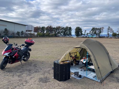 渚園キャンプ場へ 渚園 キャンプ場 ソロキャンプ フリーサイト りゅうさんのキャンプブログ CAMPiii（キャンピー） -キャンプ専用SNS キャンプのすべてがここに集まる-