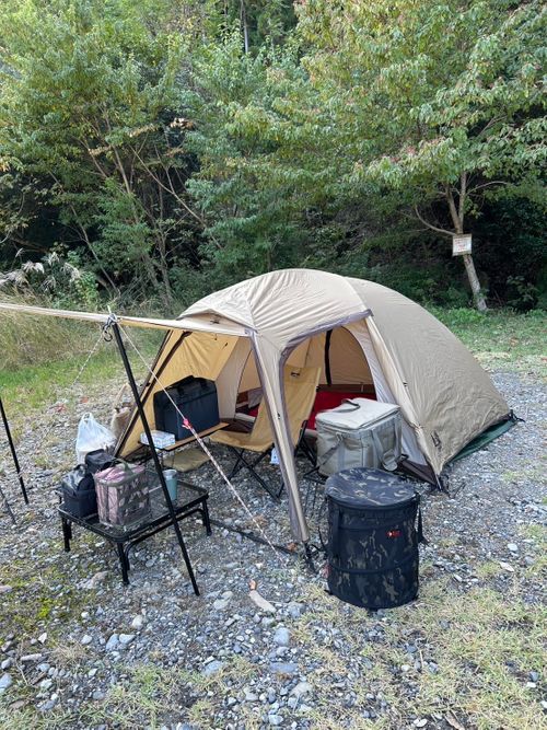 キャンプ日和。　雨男が向かう。 田辺川湯キャンプ場 ソロキャンプ グループキャンプ フリーサイト △kuuga△さんのキャンプブログ CAMPiii（キャンピー） -キャンプ専用SNS キャンプのすべてがここに集まる-