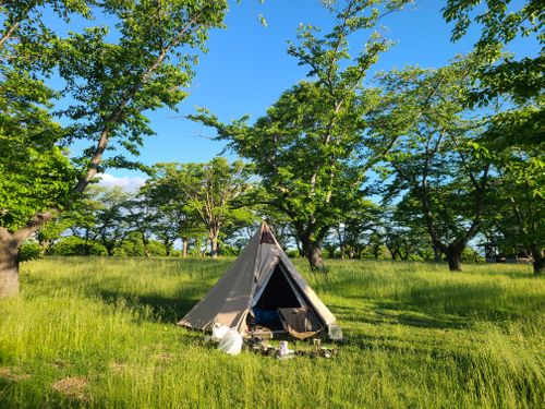 秋田上陸 ソロキャンプ フリーサイト シェルパ山本さんのキャンプブログ CAMPiii（キャンピー） -キャンプ専用SNS キャンプのすべてがここに集まる-