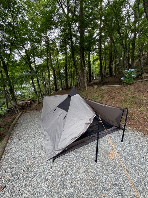 夏は避暑地でキャンプに限る 大川山キャンプ場 ソロキャンプ 区画サイト ゆうさんさんのキャンプブログ CAMPiii（キャンピー） -キャンプ専用SNS キャンプのすべてがここに集まる-
