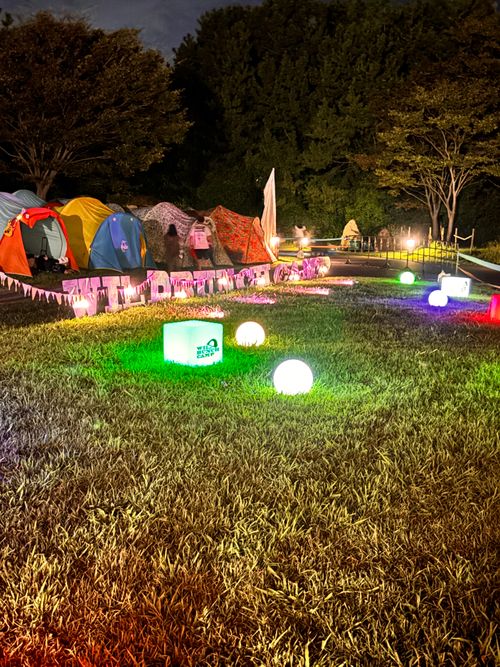 CAMP DE WILD BUNCH FEST.25 山口きらら博記念公園 グループキャンプ フリーサイト あやぴーさんのキャンプブログ CAMPiii(キャンピー) -キャンプ専用SNS キャンプのすべてがここに集まる-