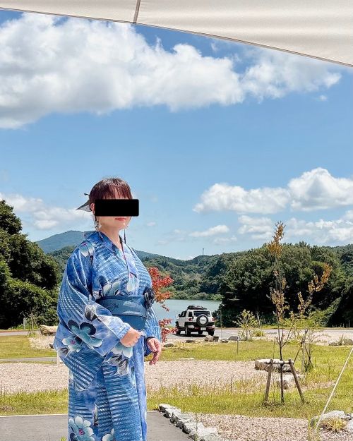 【後編】浴衣できゃんぷ👘 💙そして「孤独のグルメ」 アウトドアヴィレッジ三春 さくら湖キャンプサイト Oniyomeさんのキャンプブログ CAMPiii（キャンピー） -キャンプ専用SNS キャンプのすべてがここに集まる-