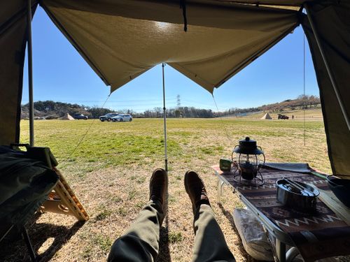 森のまきばで薪ストデビュー 森のまきばオートキャンプ場 ソロキャンプ フリーサイト オートサイト EJIさんのキャンプブログ CAMPiii（キャンピー） -キャンプ専用SNS キャンプのすべてがここに集まる-