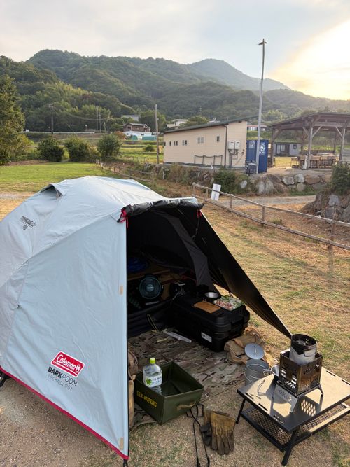 海キャンプ 荘内半島オートキャンプ場浦島 ソロキャンプ オートサイト ゆうさんさんのキャンプブログ CAMPiii（キャンピー） -キャンプ専用SNS キャンプのすべてがここに集まる-