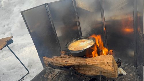 雪中キャンプ 飛騨荘川 一色の森キャンプ場 ソロキャンプ 区画サイト まっつんさんのキャンプブログ CAMPiii（キャンピー） -キャンプ専用SNS キャンプのすべてがここに集まる-