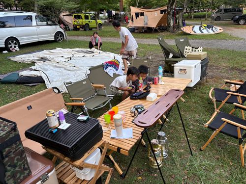 湖畔キャンプ 西湖キャンプビレッジ・ノーム Saiko Camp Village GNOME グループキャンプ 区画サイト TakiBeatsさんのキャンプブログ CAMPiii（キャンピー） -キャンプ専用SNS キャンプのすべてがここに集まる-