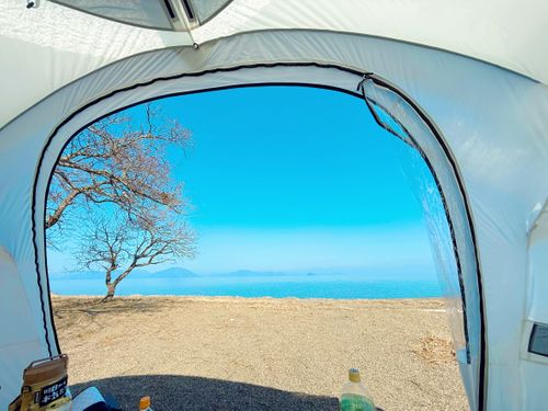 またいつもの場所で 六ツ矢崎浜オートキャンプ場 ファミリーキャンプ オートサイト フリーサイト わらびもちさんのキャンプブログ CAMPiii（キャンピー） -キャンプ専用SNS キャンプのすべてがここに集まる-