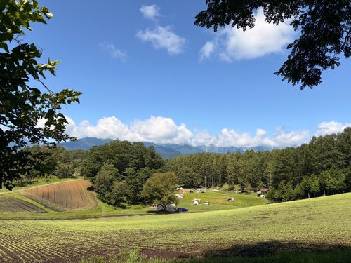 中山高原、初日は曇り白馬の山⛰️見えず 中山高原キャンプ場 グループキャンプ フリーサイト OYAKATAさんのキャンプブログ CAMPiii（キャンピー） -キャンプ専用SNS キャンプのすべてがここに集まる-