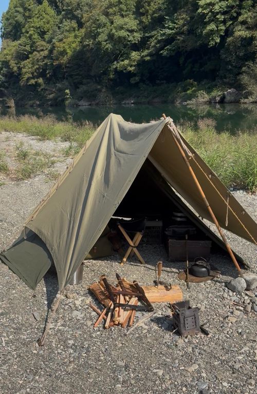 田舎っぺの汚宿🍂 前川キャンプ場 ソロキャンプ フリーサイト Camp 'n'g  Roll♪🏁さんのキャンプブログ CAMPiii（キャンピー） -キャンプ専用SNS キャンプのすべてがここに集まる-