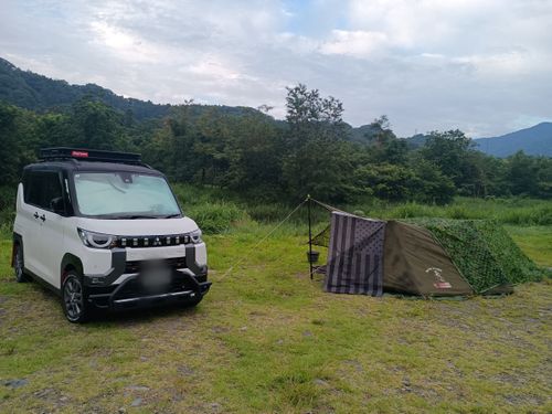 CAMPiii（キャンピー） ウエィダーさんのキャンプブログ デリカミニ de W杯見ながらの軍幕キャンプ 角田大橋河川敷
