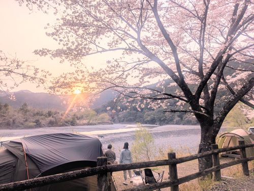 お花見キャンプでリフレッシュタイム♪ 小川の里オートキャンプ場 ソロキャンプ グループキャンプ フリーサイト オートサイト ちあさんのキャンプブログ CAMPiii（キャンピー） -キャンプ専用SNS キャンプのすべてがここに集まる-
