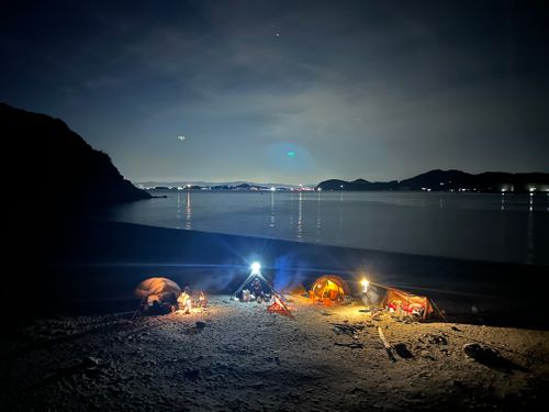 山の次は海　無人島キャンプ 地ノ島 キャンプ場兼イベントフィールド ソロキャンプ グループキャンプ フリーサイト △kuuga△さんのキャンプブログ CAMPiii（キャンピー） -キャンプ専用SNS キャンプのすべてがここに集まる-