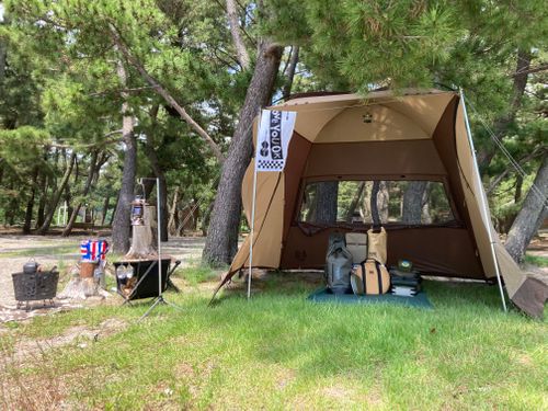 アチアチCamp♪5 大神子海岸 ソロキャンプ フリーサイト camping roll♪さんのキャンプブログ CAMPiii（キャンピー） -キャンプ専用SNS キャンプのすべてがここに集まる-
