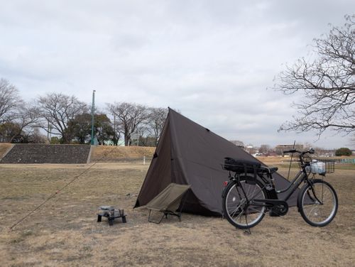 ママチャリ漕いで&hellip;気軽な休日♪ 郷土の森公園バーベキュー場 ソロキャンプ フリーサイト 好々爺🇯🇵さんのキャンプブログ CAMPiii（キャンピー） -キャンプ専用SNS キャンプのすべてがここに集まる-