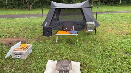 仕事終わりのキャンプ🏕️ 大沼フィッシングパーク (大沼野営場) ソロキャンプ オートサイト そらさんのキャンプブログ CAMPiii（キャンピー） -キャンプ専用SNS キャンプのすべてがここに集まる-