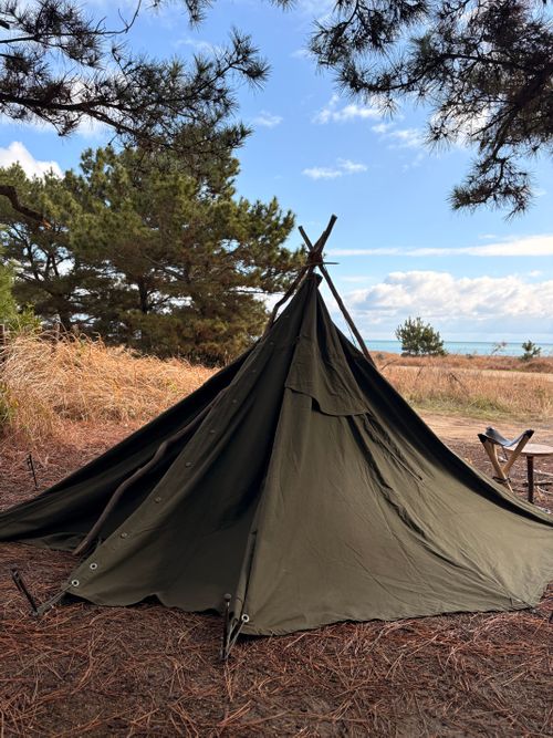 ポ軍🇵🇱🪖camp🏕️🔥で永谷園🥫と鰯の缶詰🐟 小松海岸 ソロキャンプ フリーサイト camping roll♪さんのキャンプブログ CAMPiii（キャンピー） -キャンプ専用SNS キャンプのすべてがここに集まる-