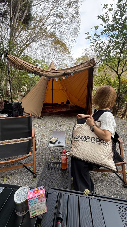 CAMPiii（キャンピー） moreAiさんのキャンプブログ テントの日は静かなキャンプ😊 せせらぎ温泉 キャンプ村