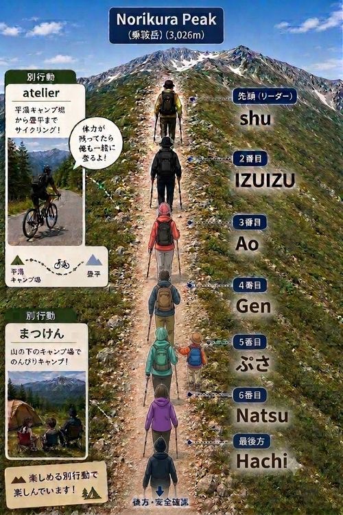 母子の夏休み大冒険🌻⛰️🥾 平湯キャンプ場 グループキャンプ はやぷささんのキャンプブログ CAMPiii（キャンピー） -キャンプ専用SNS キャンプのすべてがここに集まる-