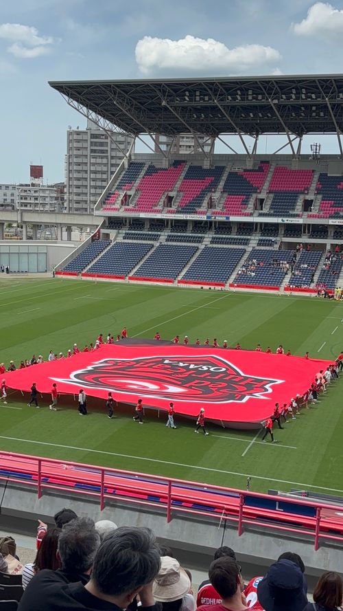 兵、走る YANMAR HANASAKA STADIUM とのさんのキャンプブログ CAMPiii（キャンピー） -キャンプ専用SNS キャンプのすべてがここに集まる-