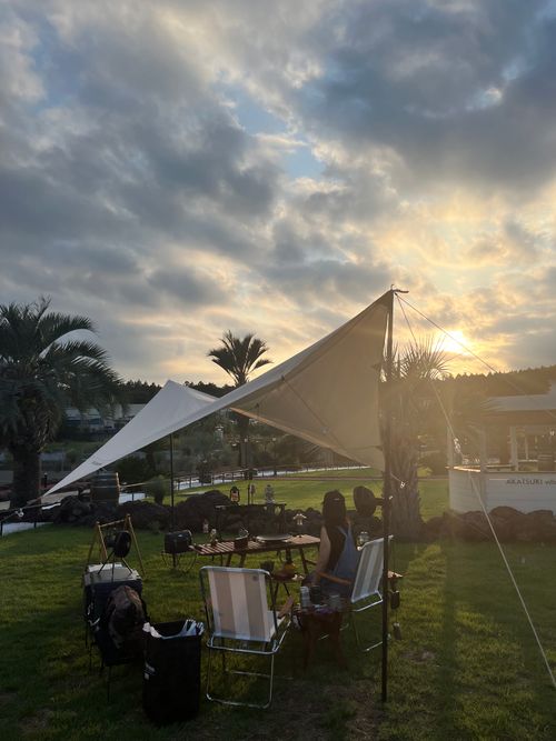 ここは、日本ですか😳✨✨？        🌴🌴🌴南国🏝️リゾートおしゃれ空間✨✨素敵すぎた群馬アカツキキャンプヴィレッジ⛺️ Akatsuki village ファミリーキャンプ 区画サイト Izumiさんのキャンプブログ CAMPiii（キャンピー） -キャンプ専用SNS キャンプのすべてがここに集まる-