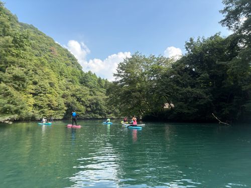 あぁ、これが私のsupかも〜夏のくつろぎ 四万湖(中之条ダム)駐車場 ぷりんさんのキャンプブログ CAMPiii(キャンピー) -キャンプ専用SNS キャンプのすべてがここに集まる-