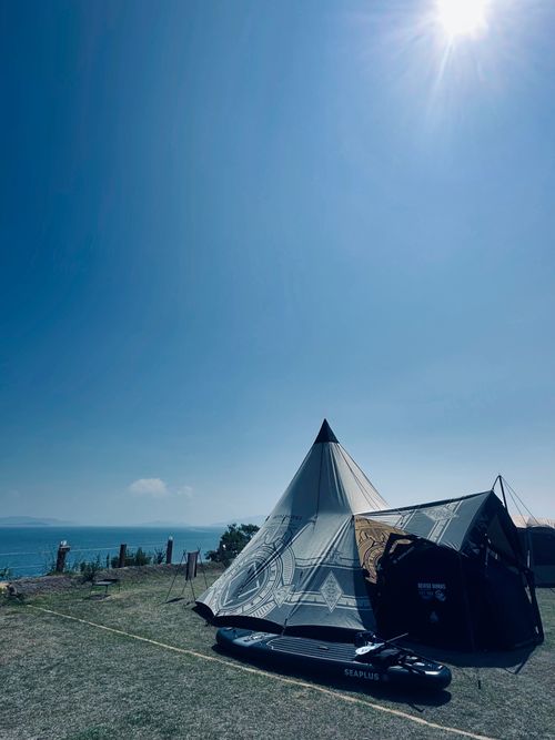 全力夏休み🌻大人だって遊び隊😤 牛窓Auto Camp Site海星の丘 skitさんのキャンプブログ CAMPiii（キャンピー） -キャンプ専用SNS キャンプのすべてがここに集まる-