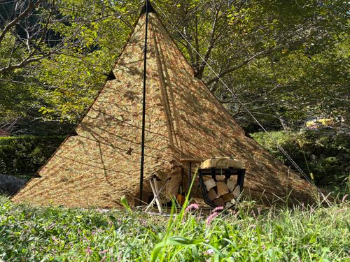 カモフラージュ😎♬ いくみキャンプ場 ソロキャンプ フリーサイト camping roll♪さんのキャンプブログ CAMPiii(キャンピー) -キャンプ専用SNS キャンプのすべてがここに集まる-