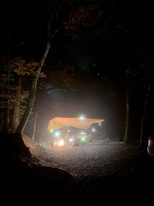 紅葉の山伏グルキャン 山伏オートキャンプ場 グループキャンプ 区画サイト atelierさんのキャンプブログ CAMPiii（キャンピー） -キャンプ専用SNS キャンプのすべてがここに集まる-