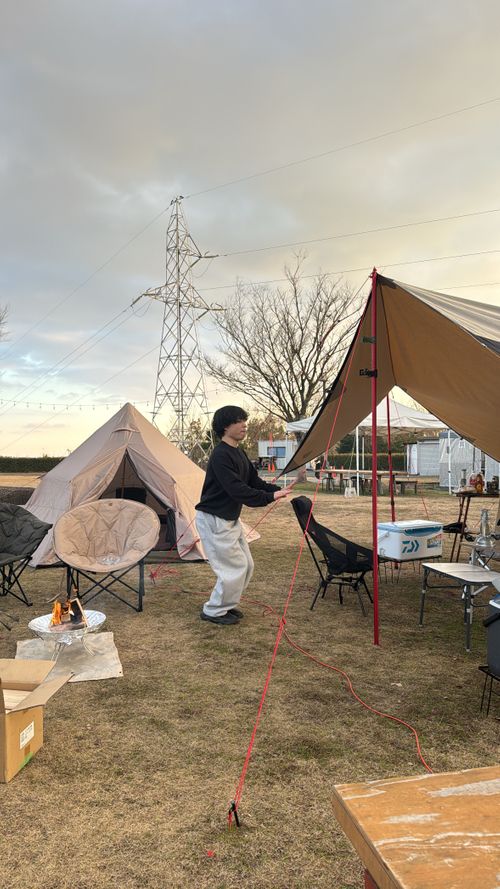 一家大集結の年末連泊ファミキャン🏕神イベぇぇぇ！ 三原市 棲真寺山オートキャンプ場 ファミリーキャンプ 区画サイト オートサイト はるかさんのキャンプブログ CAMPiii（キャンピー） -キャンプ専用SNS キャンプのすべてがここに集まる-