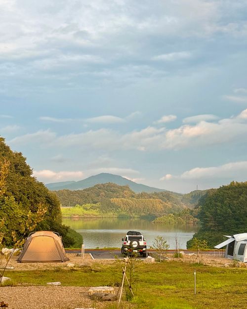【前編】夏キャンプは『涼』がテーマ💙2泊3日の｢ゆるっと｣キャンプ🏕️ アウトドアヴィレッジ三春 さくら湖キャンプサイト Oniyomeさんのキャンプブログ CAMPiii（キャンピー） -キャンプ専用SNS キャンプのすべてがここに集まる-