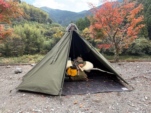 CAMPiii(キャンピー) camping roll♪さんのキャンプブログ 初軍幕début🪖 徳島県