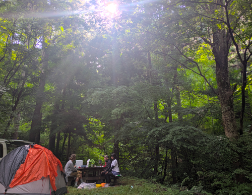 アルプス登山&近場でキャンプ⛺withクセ強メンバー 木曽駒ヶ岳 グループキャンプ 区画サイト NATSUさんのキャンプブログ CAMPiii（キャンピー） -キャンプ専用SNS キャンプのすべてがここに集まる-