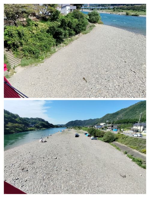 淡水浴(再) 美濃橋 河川敷 ソロキャンプ グループキャンプ フリーサイト たかぽんたさんのキャンプブログ CAMPiii（キャンピー） -キャンプ専用SNS キャンプのすべてがここに集まる-