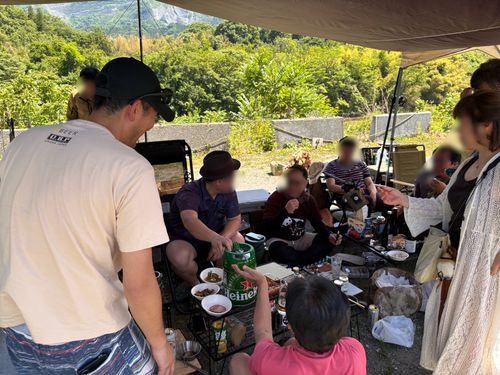 満月の武甲山🌝20人のCAMPiiiメンバーと過ごした贅沢なキャンプナイト☆。.:＊・゜ ともえ川Park グループキャンプ Jimko☆さんのキャンプブログ CAMPiii（キャンピー） -キャンプ専用SNS キャンプのすべてがここに集まる-
