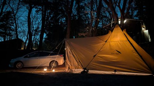 暖かすぎ〜 ルーラル吉瀬・フォンテーヌの森 ソロキャンプ 区画サイト アークさんのキャンプブログ CAMPiii（キャンピー） -キャンプ専用SNS キャンプのすべてがここに集まる-