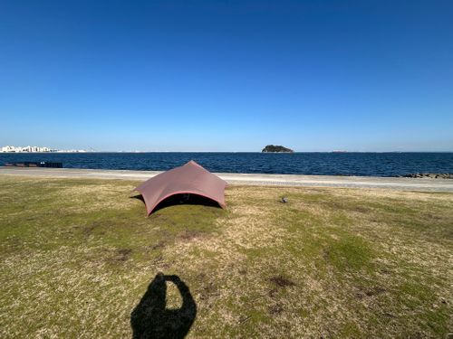 焚き火🔥がしたいんじゃ😆 うみかぜ公園 ソロキャンプ フリーサイト Genさんのキャンプブログ CAMPiii（キャンピー） -キャンプ専用SNS キャンプのすべてがここに集まる-